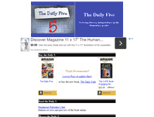 Tablet Screenshot of dailyfive.com